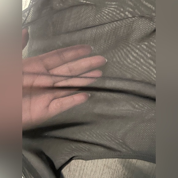 Two Piece Pant Set with Sheer Bodysuit - Picture 3 of 14